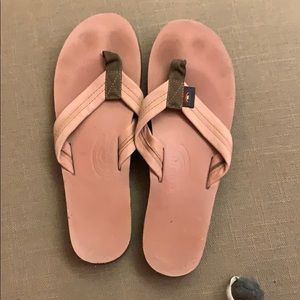 Pink Rainbow flip flops